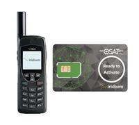 Iridium 9555 - Telefono satellitare con scheda SIM prepagata pronta per l'attivazione (tempo di trasmissione non incluso) - Copertura globale per messaggi vocali, SMS