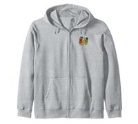 Irie Reggae - Camicia con Logo Tascabile, Motivo: Palme, Simbolo della Pace Felpa con Cappuccio