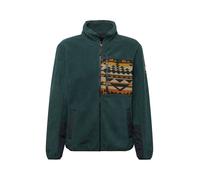 Iriedaily Giacca di pile 'Wonderer Track' verde / arancione / nero / bianco Uomo Iriedaily S