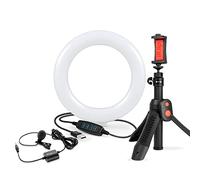 Pacchetto IK Multimedia Creator con iRig Mic Lav + iKlip Grip Pro e lampada LED da 6".