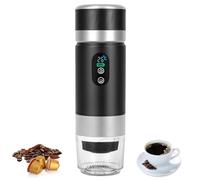 Iriisy Macchina del Caffe Portatile 3 in 1 Portable Espresso Maker per Capsule e Caffè in Polvere Caffettiera Portatile 80ml Ricaricabile da Viaggio Camping (Nero)