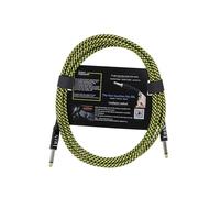 IRIN Cavo per Chitarra Accessori per Strumenti A Corda Cavo Audio Antirumore Cavo di Riduzione del Rumore (10 M) Giallo e Nero