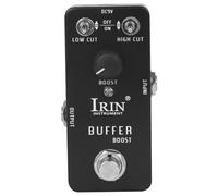 IRIN Dynamic Guitar Effect Pedal Wah, Distortion, Overdrive, Delay, Reverb con struttura in alluminio (RS21 Nero)