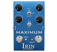 IRIN Overdrive Distortion - Pedale per effetti per chitarra, Distorsione a dieci segmenti Eq Effect Device per chitarra elettrica, B