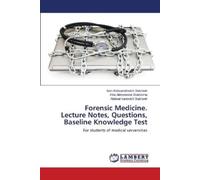 Irina Alekseevna Dubrovina Alekse Forensic Medicine. Lecture Notes, (Tascabile)