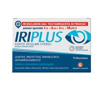 Chemist's Research Iriplus - Gocce Oculari Sterili Lenitive e Protettive, 15 monodose