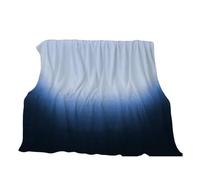 IRIRI Elegance Flannel Blanket, Winter Soft Throw for Bed/Couch, Ombre Blue/Heart Pattern, Lightweight & Warm, Machine Washable(Splicing,150 * 200cm)