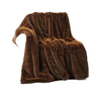 IRIRI Morbide, Soffici, Eleganti E Lussuose, Queste Coperte Sono Perfette for Coprire Letti O Divani, Come Grandi Coperte Calde O for La Decorazione D'interni.(Coffee,152x203cm)