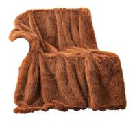 IRIRI Morbide, Soffici, Eleganti E Lussuose, Queste Coperte Sono Perfette for Coprire Letti O Divani, Come Grandi Coperte Calde O for La Decorazione D'interni.(Orange,127x152cm)