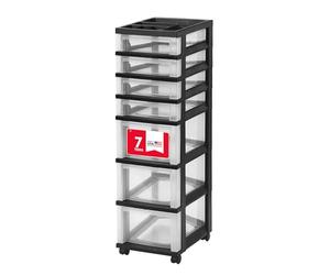 Iris 3Drawer Wide Cart Nero 7Drawer