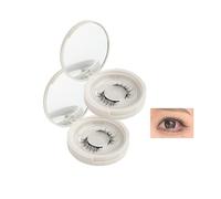 Iris and Ada Magnetic Lashes, I + a Magnetic Eyelashes, Waterproof Reusable Self Adhesive Magnetic Eyelashes Natural Look, Magnetic Lashes with Applicator No Glue (2set,USB03)