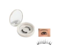 Iris and Ada Magnetic Lashes, I + a Magnetic Eyelashes, Waterproof Reusable Self Adhesive Magnetic Eyelashes Natural Look, Magnetic Lashes with Applicator No Glue (1set,USB01)