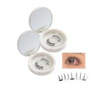 Iris and Ada Magnetic Lashes, I + a Magnetic Eyelashes, Waterproof Reusable Self Adhesive Magnetic Eyelashes Natural Look, Magnetic Lashes with Applicator No Glue (2set,USB09)