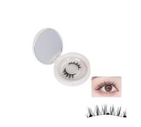 Iris and Ada Magnetic Lashes, I + a Magnetic Eyelashes, Waterproof Reusable Self Adhesive Magnetic Eyelashes Natural Look, Magnetic Lashes with Applicator No Glue (1set,USB11)