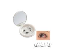 Iris and Ada Magnetic Lashes, I + a Magnetic Eyelashes, Waterproof Reusable Self Adhesive Magnetic Eyelashes Natural Look, Magnetic Lashes with Applicator No Glue (1set,USB09)
