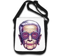 Iris Apfel Fashion Logo Borsa A Tracolla Bianco