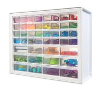 IRIS Armadietto per artigianato USA, organizer per viti, organizer per hardware con 44 cassetti, armadietti per oggetti artistici, piccole parti, dadi e bulloni, per riporre attrezzi, album di