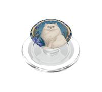 Iris Art Nouveau Gatto Persiano Bianco PopSockets PopGrip per MagSafe