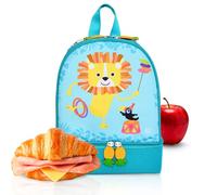 IRIS BARCELONA Zaino per bambini 2 in 1 con frigorifero termoisolato, motivo leone, borsa da pranzo per bambini, con manico regolabile e portachiavi, ideale per asilo, escursioni, spiaggia e ritorno a