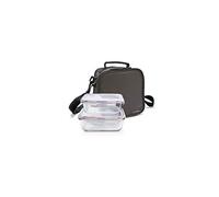 IRIS Borsa Isolante per Alimenti con 2 contenitori, Multicolore, 21x12x21 cm