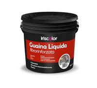 IRIS COLOR Guaina Liquida impermeabilizzante Terrazzi Grigia 4 LT Fibrorinforzata e Calpestabile Sigillante Professionale Per Balconi Sigillante Impermeabile Trasparente Anti-Infiltrazioni e Raggi UV