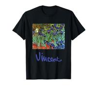 Iris di Vincent Van Gogh, T-shirt Fiori in un giardino Maglietta