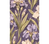 Iris Floral Notebook: Vintage Botanical Flower Pattern Journal | Elegant Lined Writing Notebook