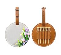 Iris Flowers in Full Bloom - Borsa per tee da golf, facile da trasportare e più efficiente nel giocare a golf, colore: marrone