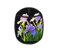 Iris Flowers in The Sun - 1 sottopentola in silicone per tavolo da cucina/picnic all'aperto/pentola calda essenziale (1-2 pezzi opzionali)