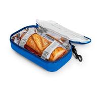 Iris Kids - Borsa termica per snack per bambini con moschettone. Blu