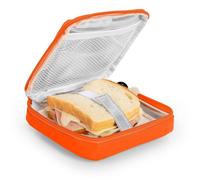 Iris Kids - Marsupio porta panini per bambini con isolamento termico e moschettone. Arancione