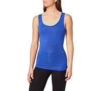 IRIS & LILLY Cross Back, Sport shirt Donna, Blu (Cobalt Blue/medium Heather Grey), 12 (Taglia Produttore: Medium)