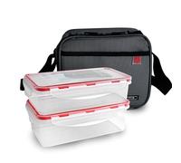 Iris - Mini Valigetta Porta-Pranzo, Grigio (Grigio), Taglia Unica