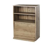 Iris Ohyama, Armadio con ante, Ripiano portaoggetti, 2 vani componibili, Design, Solido, Moderno, Multiuso, Ufficio, Camera da letto, Soggiorno, Ribalta CHR-1, Ash Brown
