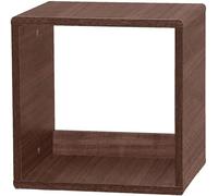 Iris Ohyama, Armadio in legno/risparmio di spazio/mensola in legno/unità di archiviazione/armadietto, Facilità di montaggio, semplice e design, Ufficio, Casa - QR Box - QR-34 - Marrone