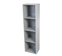 Iris Ohyama, Armadio multifunzionale/Mobili in legno per bambini/Scaffale per giocattoli e libri/Armadio per bambini, Modulare,Design, Casa, scuola - Kids cube shelf - KCX-4 - Grigio