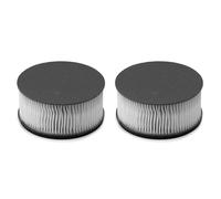 Iris Ohyama, Confezione da 2 filtri di scarico, Rimuove il 99,95% delle particelle 0,3 m, Acari, allergeni, polvere, HEPA H13, Per IC-FAC4 - Quilt Cleaner Exhaust Filter CF-FH3 - Nero