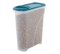 Iris Ohyama, Contenitore ermetico per cibo per cani, 7L/3,5kg, Blu, Coperchio con chiusura ermetica, Plastica, per animali domestici, gatti, Bidone, Cibo secco, Dolcetti, Senza BPA, ATS-S