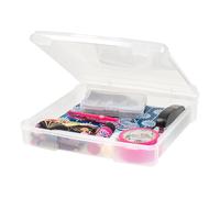 Iris Ohyama, Contenitore portatile in plastica, Scatola fai da te, SBC-350E, Trasparente