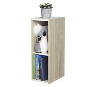 Iris Ohyama, Libreria/scaffale per armadietto a 2 livelli/mobili laterali/scaffale salvaspazio, Altezza mensola regolabile 3,2 cm, Ufficio, Casa - Space Saving Shelf - UB-6020 - Marrone chiaro