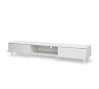 Iris Ohyama, Mobile TV/TV da banco/Mobile TV/Mobile TV con ripiano/Mobile TV in legno/mobili tv, TV : 73 pollici, Ufficio, Casa, TV cabinet/shelf, BAB-180A, Quercia Bianco