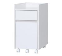 Iris Ohyama, Mobile contenitore/ripiano portaoggetti/Scrivania con ripiani e ruote/Armadio da scrivania, Modulare,Design, Ufficio, Casa - Chest of Drawer - FDK-3059 - Quercia Bianco