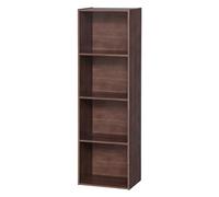 Iris Ohyama, Mobile contenitore/Scaffale portaoggetti/Mobili per ufficio/Organizzatore per ufficio/Mobili con ripiano, Modulare,Design, Ufficio, Casa - Office Basic Rack - CX-4FN - Marrone