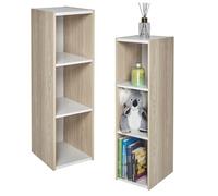 Iris Ohyama, Mobile portaoggetti, Libreria, 3 ripiani modulari, Moderno, Libri, CD, Piccolo mobile portaoggetti, Ufficio, Camera da letto, Soggiorno, UB-9015, Marrone