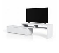 Iris Ohyama, Mobile TV con Ripiano in Legno, Unità TV Adatta Fino a 43 Pollici, per Ufficio e Casa, TV Cabinet SAB-100, Quercia Bianco
