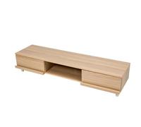 Iris Ohyama, Mobile TV, Supporto TV per schermi fino a 65 pollici, Ripiani 4, Uscita cavo, Contemporaneo, Camera da letto, Soggiorno, TV Cabinet, BAB-150A, Marrone chiaro