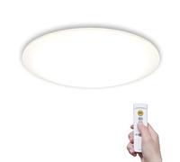 Iris Ohyama, Plafoniera led soffitto, 30W, 3500LM, Ra80, Luminosità e colore regolabili, Modalità Sleep, telecomando, Camera, soggiorno - Ceiling Light Dim&Ton CL6DL-5.0G - Bianco