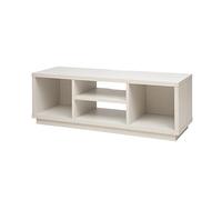 Iris Ohyama, Porta TV/Mobile TV/TV Supporto in legno/Porta TV con ripiani aperti/Porta TV per TV da 55 pollici, Legno massello, Ufficio, Soggiorno - TV Cabinet Standard OTS-125S - Quercia Bianco