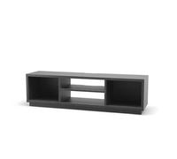 Iris Ohyama, Porta TV/Mobile TV/TV Supporto in Legno/Porta TV con Ripiani Aperti/Porta TV per TV da 65 Pollici, Legno massello, Ufficio, Soggiorno - TV Cabinet Standard OTS-150S - Quercia Nera