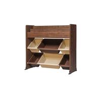 Iris Ohyama, Portagiochi, Mobili, Libreria per bambini, Organizzatore, Scatole per giochi, libri /6 scatole di plastica rimovibili, Stanza dei giochi, Camera da letto -ETHR-26 - Marrone